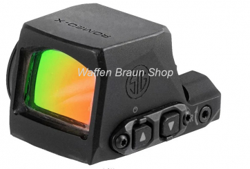 Sig Sauer Romeo-x Reflex Sight, Open,Compackt Footprint 3 MOA Red Dot Black 