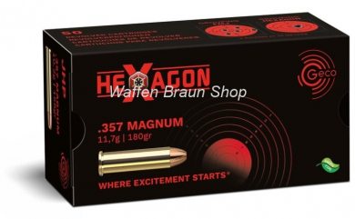 GECO PATR .357 MAG HEXAGON 180 grain 50 STK 