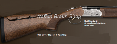 BERETTA - Bockdoppelflinten 686 Silver Pigeon Sporting AS  Vittoria 12/76 / LL 71cm / OCHP B-Fast Co 