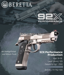 Beretta 92X Performance LL125 mm 9 mm Luger 15 Schuss 