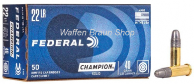 Federal Target .22 l.r. LRN 40 grain  500 Stück Standard Velocity 