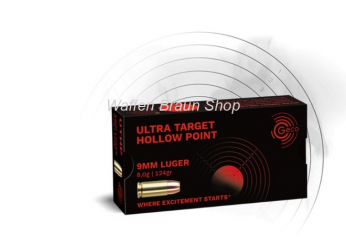 GECO ULTRA TARGET HOLLOW POINT 9mm Luger 50 Stück (NEU) 