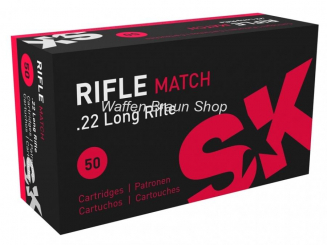 SK Randfeuerpatr., cal. .22 lfb, Rifle Match""  50 Stück"" 