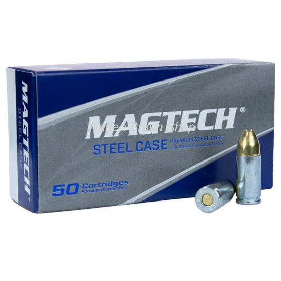 MAGTECH 9mm Luger FMJ 124grs Steel 50 Stück 
