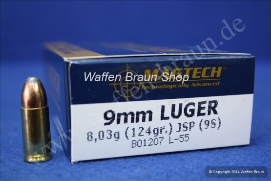Magtech 9MM LUG JSP124GRS  A50  #9S 