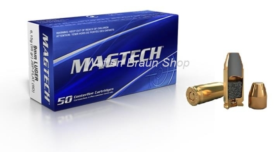 MAGTECH 9mm Luger JSP Flat 95GR A50 #9D 