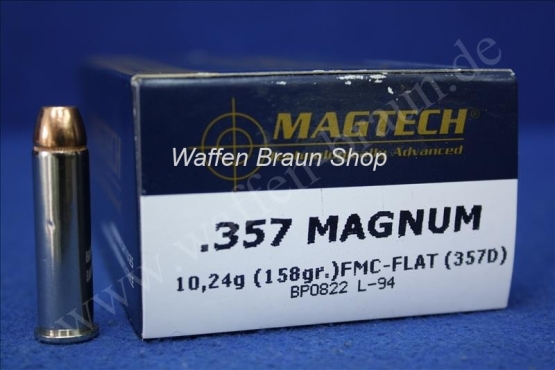 Magtech.357MAG FMJFL 158GR A50#357D 