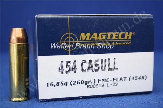 Magtech.454CAS FMJFL 260GR A20#454B 
