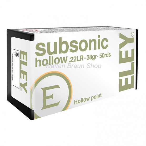 ELEY SUBS.HOHLSP.X-TRA+ .22lr 50 Stück 