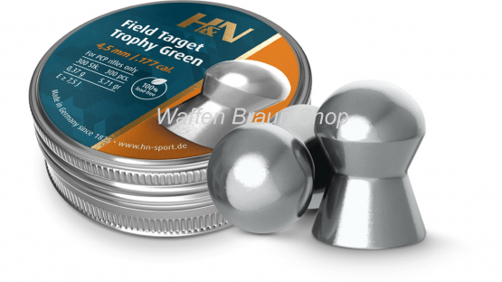 H&N Field Target Trophy Green Kal. 4,50mm Gewicht: 0,36g Inhalt: 300 St. 