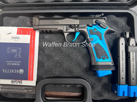 Beretta 92X Dark Series RDO 9x19, LL 125mm, 20 Schuss, Full Options Blue, Optics Ready 
