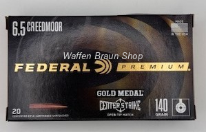 Federal 6,5mm Creedmoor 140gr, Opten Tip Match 