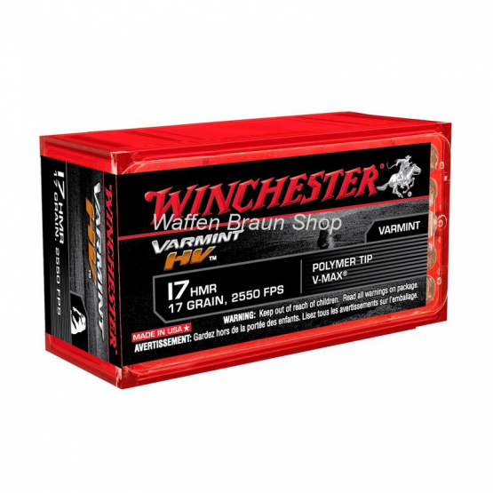 Winchester 17HMR,Varmint,17gr,V-MAX,50 Stück 