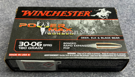 Winchester30-06Spr,180gr,POWERMAX BONDED,20 