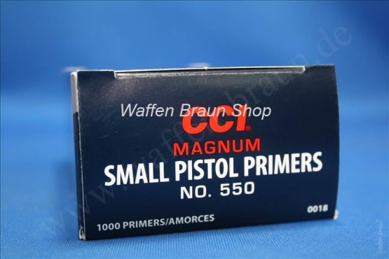 CCI 550 Zündhütchen Small Pistol Magnum 100 Stück 