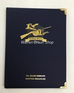 Waffen Braun: WBK-Mappe, Blau 