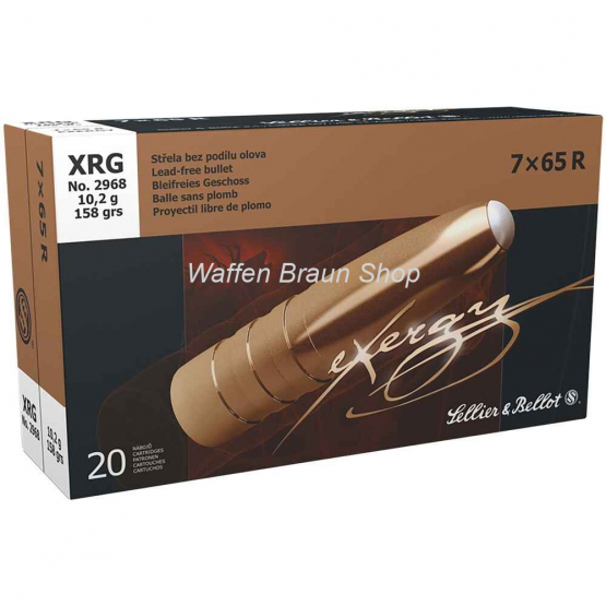 S+B 7x65 R eXergy bleifrei 10,2g/158grs. 20 Stück 