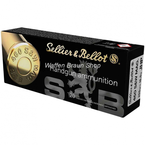 S+B .460 S&W Mag. JHP 16,5g/255grs 20 Stück 