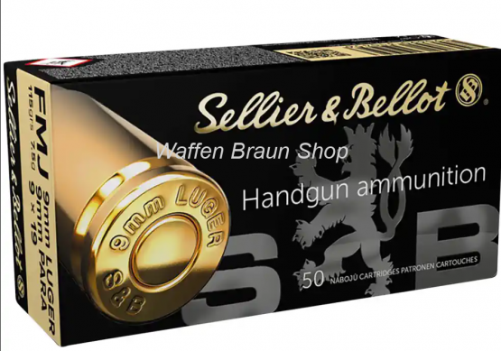 S+B 9mm Luger FMJ 115grs. 50St 