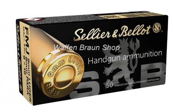 S+B 9mm Luger FMJ 124grs. 50St 