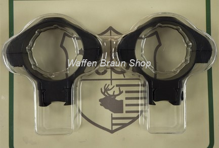 Fritzmann Ringmontage für Weaverprofil, Schwarz matt, 1", H4,5mm 