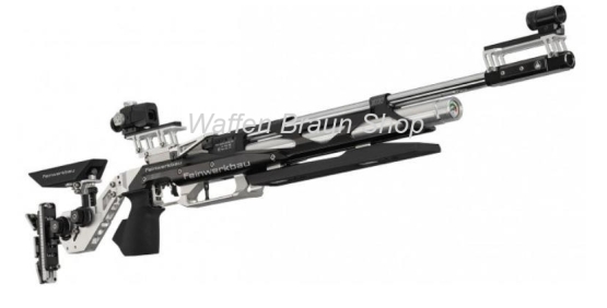 FEINWERKBAU Luftgewehr 800 X Auflage, Aluschaft für Aufgelegtschießen, schwarz, rechts, Griffgröße M 