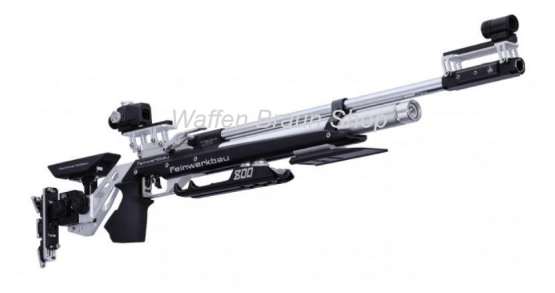 FEINWERKBAU Luftgewehr 800 Alu Hybrid, Aluschaft, schwarz, links, Griff Größe L, Kal. 4,5mm/.177 