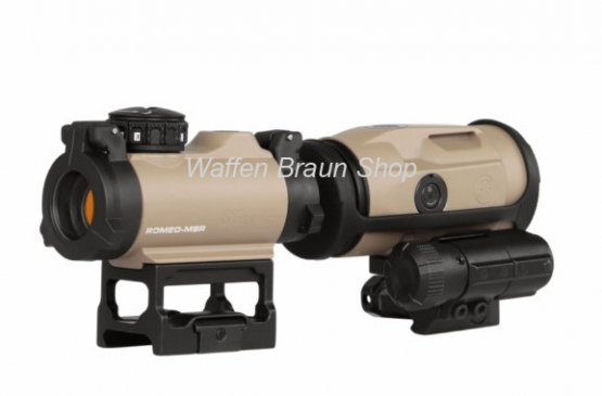 Sig Sauer ROMEO-MSR 2 MOA + JULIET3 Micro Magnifier 3x22 FDE 