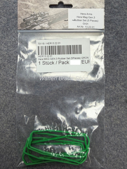 Hera MAG GEN.3 Rubber Set (5Pieces) GRÜN 