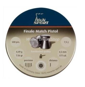 H&N LG Kugeln Finale Match Pistol .177 4,51mm 500 STK 