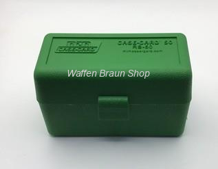 MTM Patronenbox mit Klappdeckel 50 RDS Grün für Kaliber .222/.223/.204/6x47 