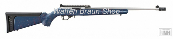 RUGER 10/22® 250TH ANNIVERSARY .22 LR 18,5"/47CM 1/2"-28 LIBERTY BLUE SYNTHETIC 