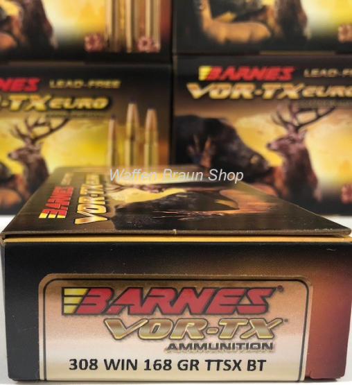 Barnes Vor-TX .308Win. TTSX 168grs. -bleifrei- 20Stk. 