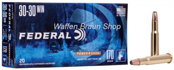 Federal .30-30 Win. Soft Point RN 170 Grain#3030B 20 Stück 