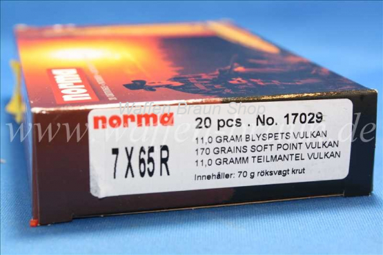 NORMA 7X65R VULKAN 11,0G 170GR 20 Stück 