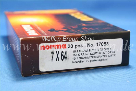 NORMA 7X64 ORYX 10,1G 156GR 20 Stück 