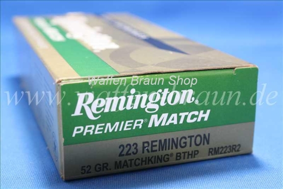 Remington .223 BTHP 52 grain 20 Stk #RM223R2 