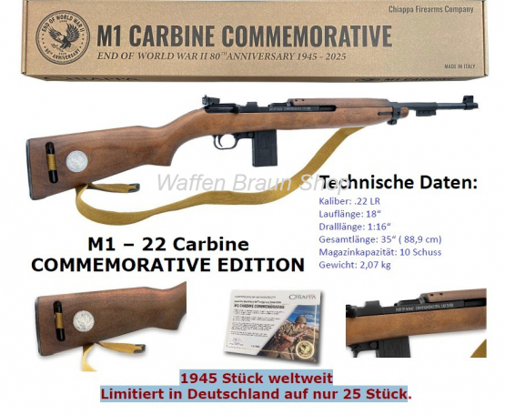 Chiappa M1-22 Carbine - Holz .22lr COMMEMORATIVE EDITION Limited - Lieferbar ab ca Mitte November- 