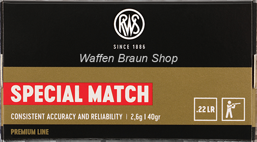 RWS .22 l.r. SPEC MATCH 50 Stück 