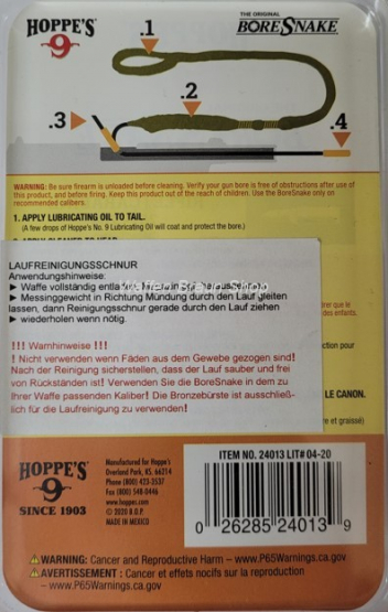 Hoppes Bore Snake/ Qucik Clean 7mm / .270 / .280 für Langwaffen 