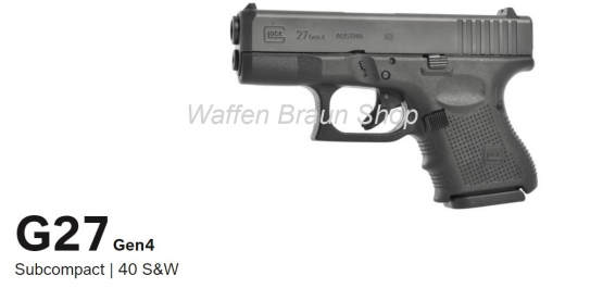 GLOCK PISTOLE 27 Generation 4. .40 S&W 