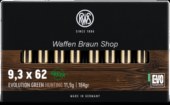 RWS 9,3x62 EVO GREEN 11,9g 20 Stück 