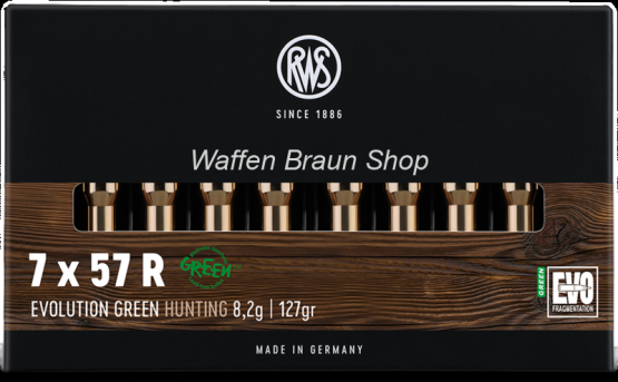 RWS 7x57 R EVO GREEN 8,2g 20 Stück 