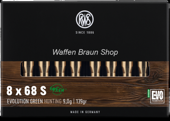 RWS 8X68 S EVO green 9,0g 139gr 