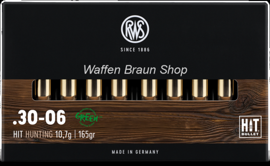 RWS .30-06 HIT  10,7g 165 grain bleifrei 20 Stück 