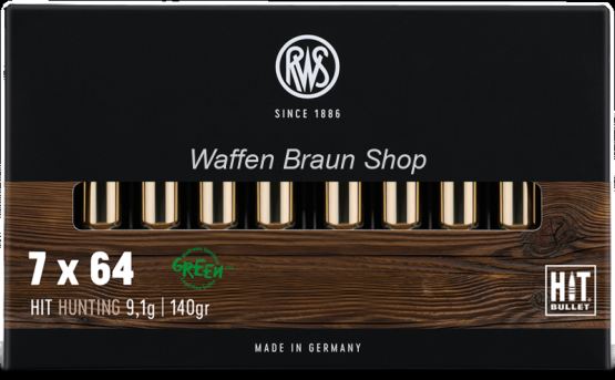 RWS 7x64 HIT -bleifrei- 9,1g/140gr 