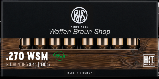 RWS .270 WSM HIT 8,4g, 20 Stück 