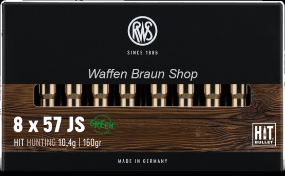 RWS 8x57IS HIT 10,4g/160 grain 20 Stück 