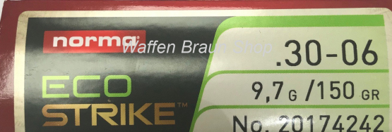 NORMA .30-06 ECOSTRIKE 9,7G 150GR 20  Stück 