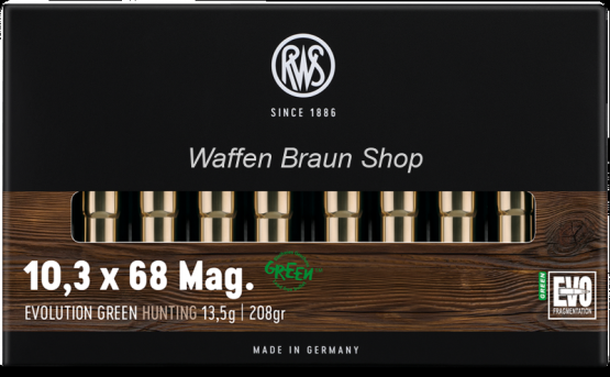 RWS 10,3x68 Mag Evolution Green 13,5g 